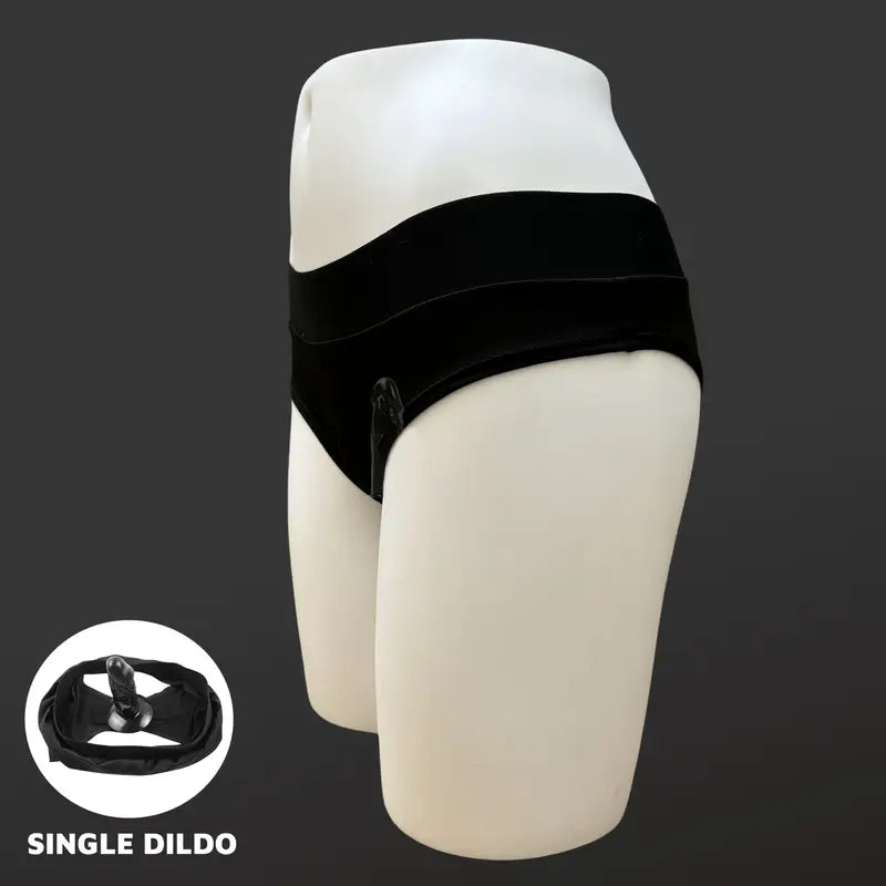 2 Styles Concealed Fun Wearable Dildo Comfortable Soft Elastic Pants