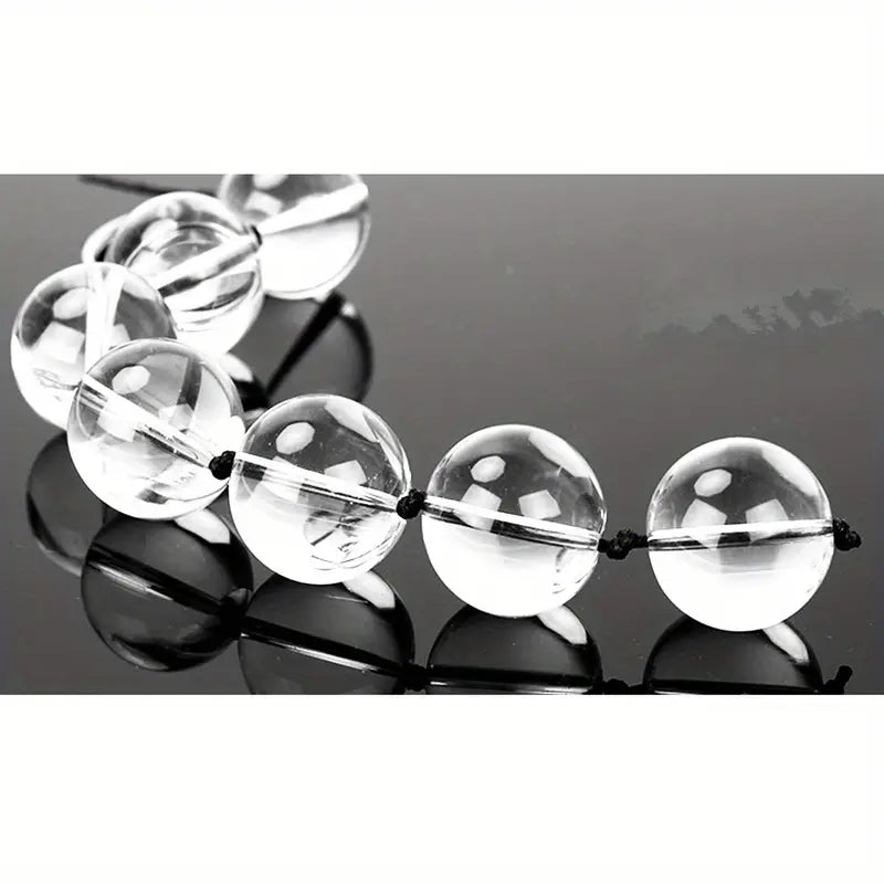 Clear Glass Anal Pulling Beads Vaginal Balls Anal Plug Butt Sex Toy