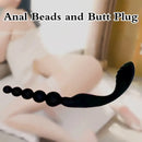 Silicone Dual Headed Butt Plug BDSM Anal Plug Anal Beads Flirt Sex Toy