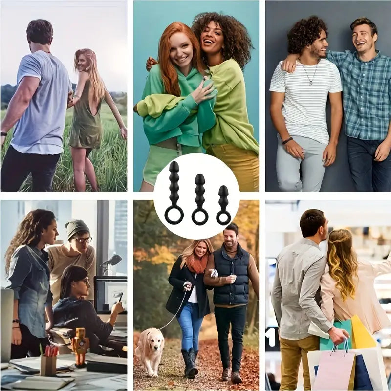 Heavy Flavor Silicone Anal Beads Anal Dilator Adult Sex Toy For Women