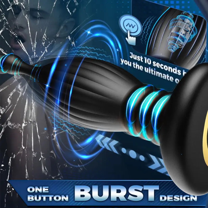 Prostate Massager Male Sex Toy Vibrating Butt Plug Dildo Stimulator