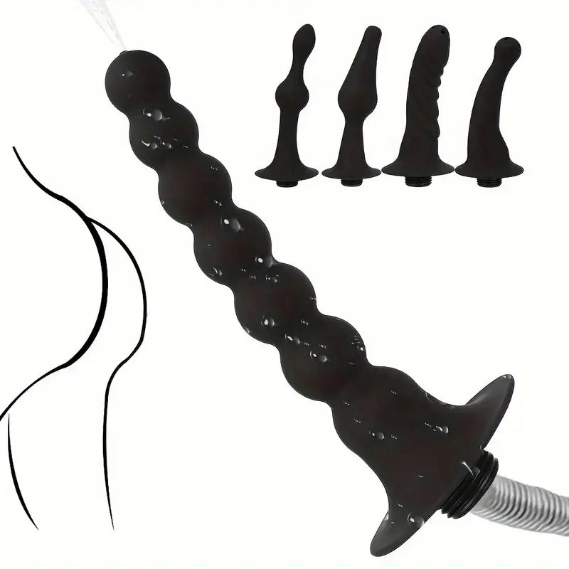 Douche Nozzle Vaginal Cleansing Shower Head Anus Clean Enema Cleaner