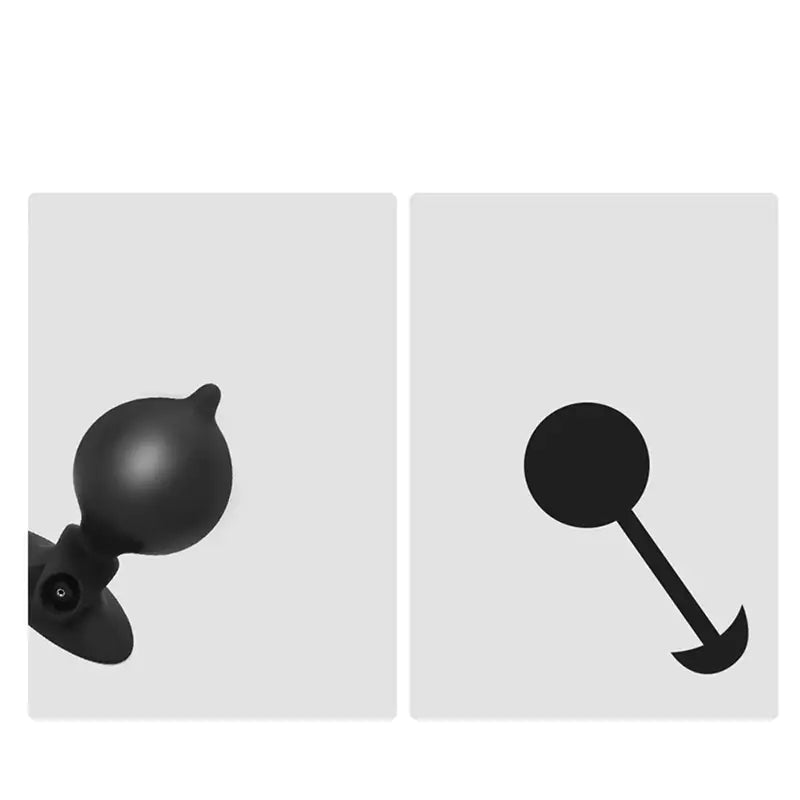 Silicone Inflatable Butt Plug With Suction Cup Adult Toy For Women Men