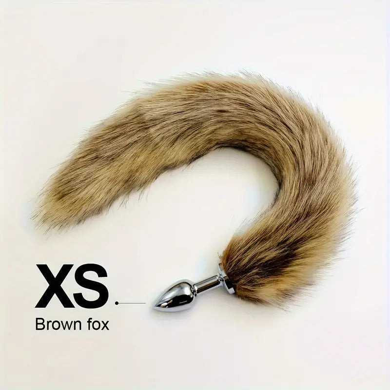 BDSM Five Sizes Dog Tail Anal Plug Animal Tail For Role-playing Sex Games