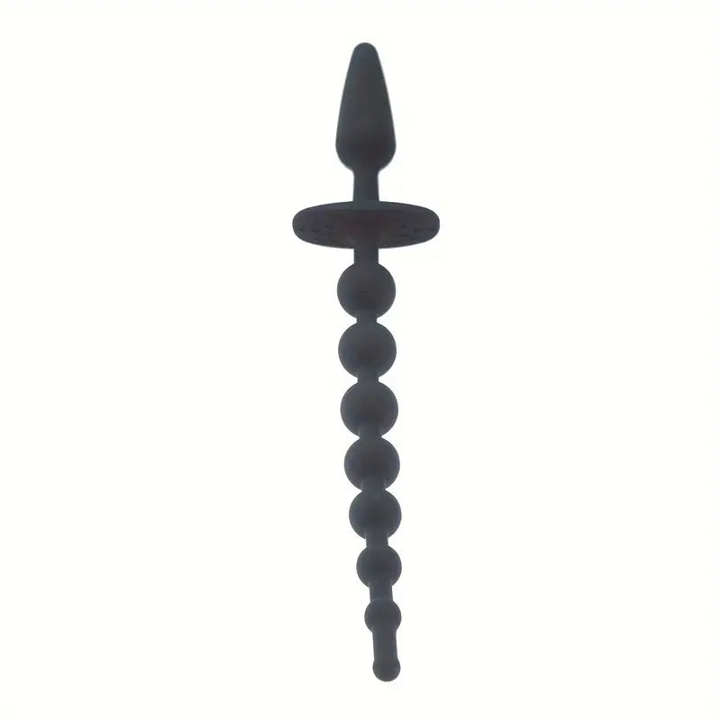 Anal Beads Play Silicone Butt Plug Safe Pull Ring SM Fetish Anal Plug