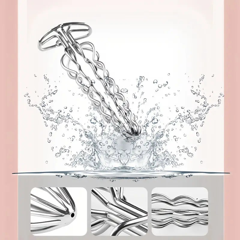 Elegant Metal Anal Plug With Hollow Design For Prostate Massage