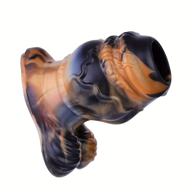 Soft Silicone Colorful Special-Shaped Hollow Peek Anal Plug For Games