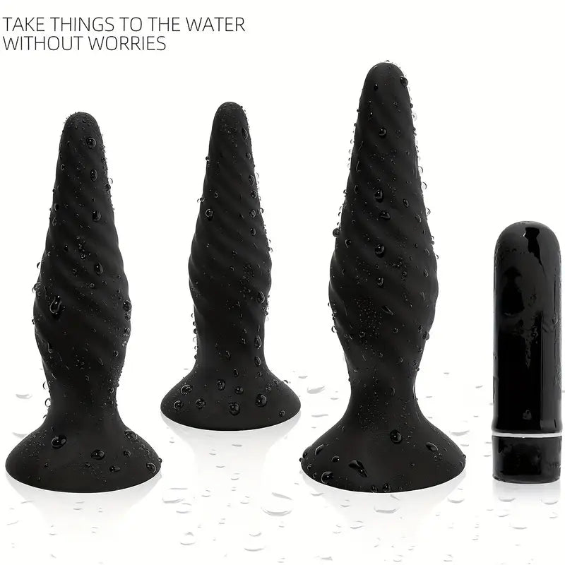 Vibrating Butt Plug Idris Anal Sex Toy Dildo Soft Liquid Silicone Anal Vibrator