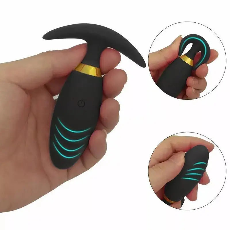 USB Powered Anal Butt Plug With 10 Vibration Modes G-Spot Vibrator