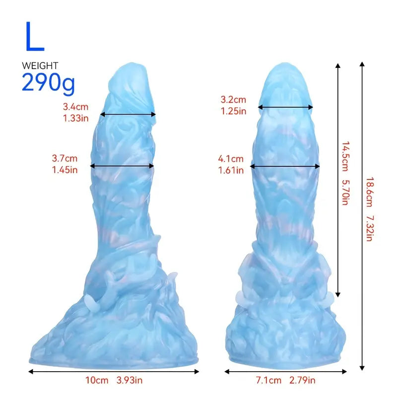 4.8in 5.98in 7.32in 8.46in Monster Anal Plug Silicone Dildo With Suction Cup