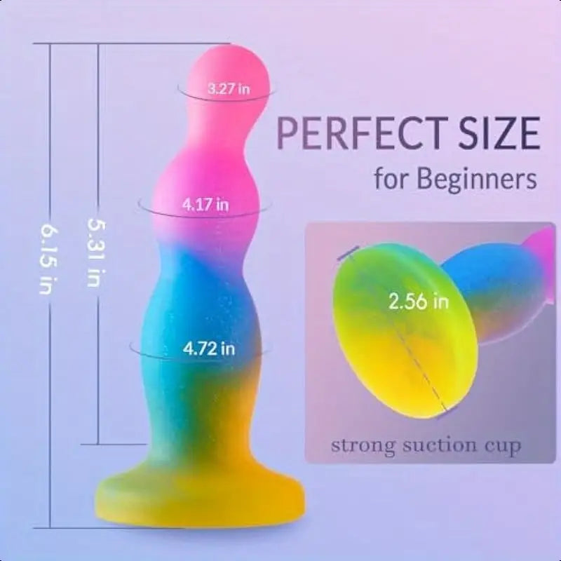 6.14 Inch Realistic Dildo Goswetoy Silicone Anal Prostate Butt Plug