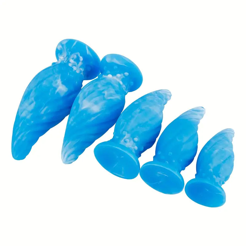 Liquid Silicone Anal Plug With Textured Stimulation Bumps For Secure Grip