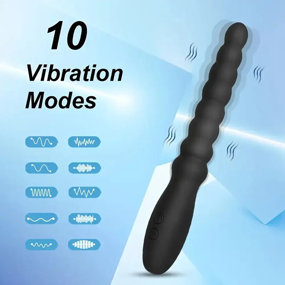 Rechargeable Ball Anal Plug With 10 Vibration Modes G Spot Vibrator