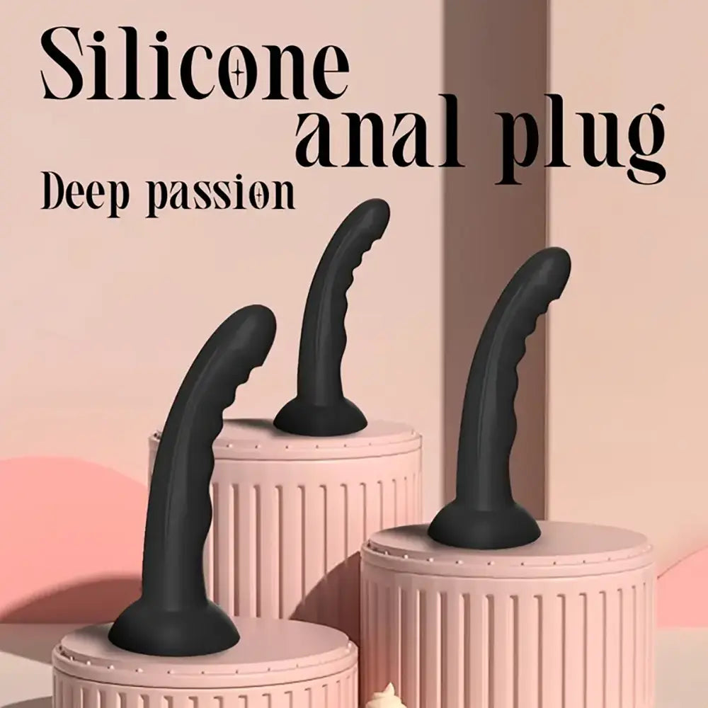 Silicone Anal Plug For Men And Women Soft Non-Slip Raining Plug Silicone Anal Plug For Men And Women Soft Non-Slip Raining Plug
