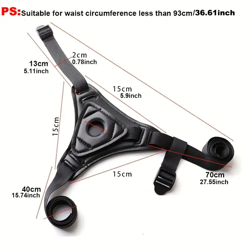 Harness Strap-On Realistic Anal Plug Silicone Anal G-Spot Stimulation