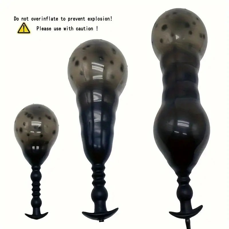 Inflatable Spike Anal Dildo Ass Plug Silicone Extended Anal Plug Ass Sex Toy