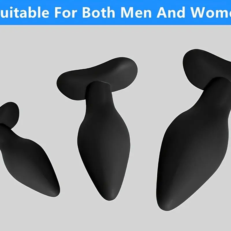 Silicone Anal Plug Training Set For Beginners Advanced Users Prostate Toy