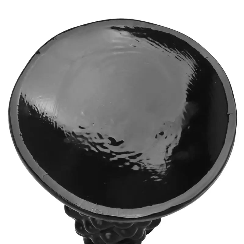 Black PVC Christmas Tree Cone Anodized Anal Plug For Adults