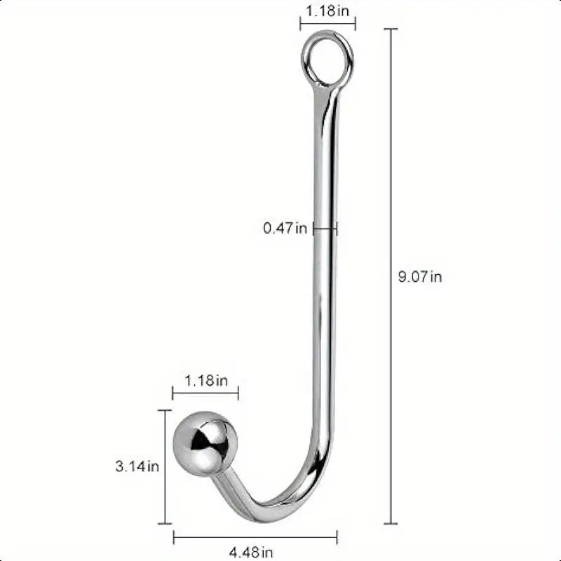 Metal Anal Hook Fetish Bondage Hook Sex Toy Steel Anal Rope Hook Bondage
