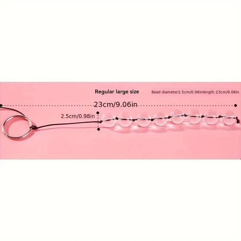 Unisex Sexy Toys Backyard Stimulating Anal Plug Crystal Pulling Beads