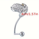 Erotic Toy Kit Anal Plug Metal Chastity Cage Urethral Lock Anal Hook