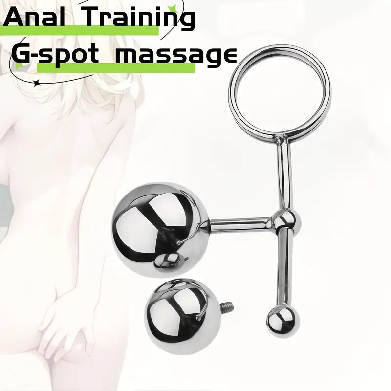 Metal Replaceable Removable Anal Plug Kit Slider Removable Anal Plug