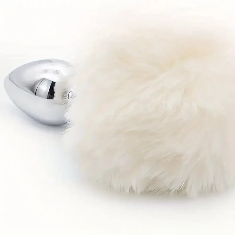 Rabbit Tail Small Butt Plug Bunny Tail Metal Anal Plug Sex Toy Fun Roleplay