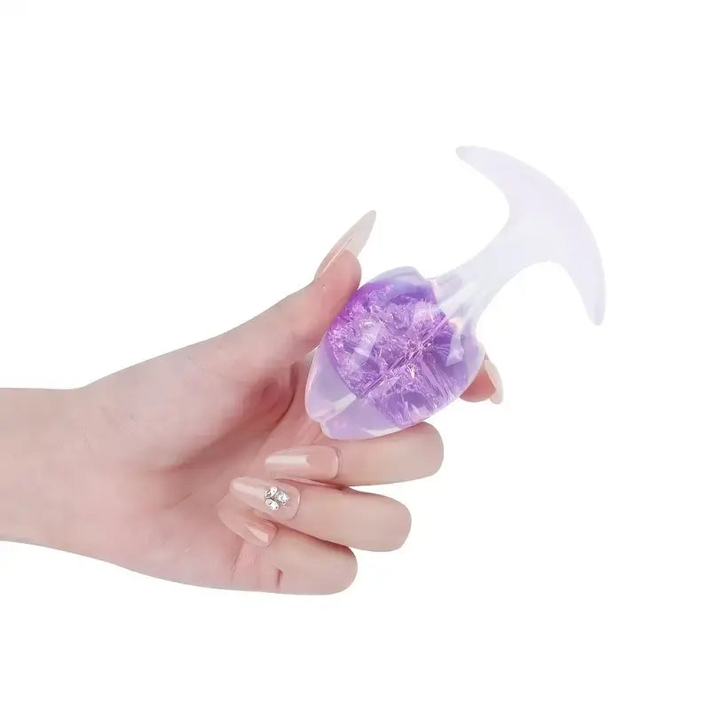 Realistic Anal Plug Liquid Silicone Enhanced Pleasure 4.09in Butt Plug