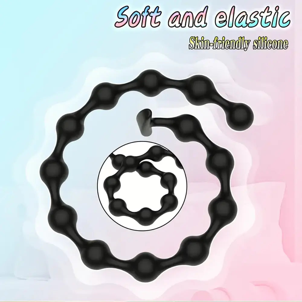 22.44in Silicone Beads Butt Plug Anal Bead Anal Sex Toy For Female