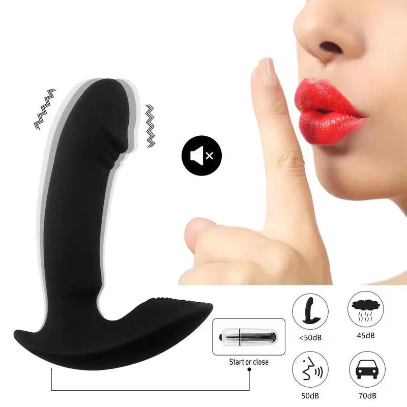 Wearable Panty Vibrating Anal Plug Prostate Massager G-Spot Vibrator