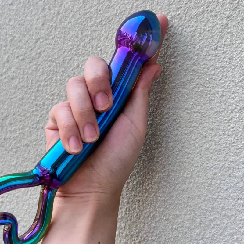 Heart-shaped Colorful Butt Plug Sex Toy Passionate Crystal Dildo