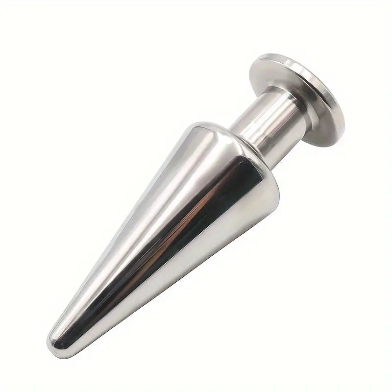 Solid Stainless Steel Unisex Butt Plug Metal Anus Suppository BDSM Fetish