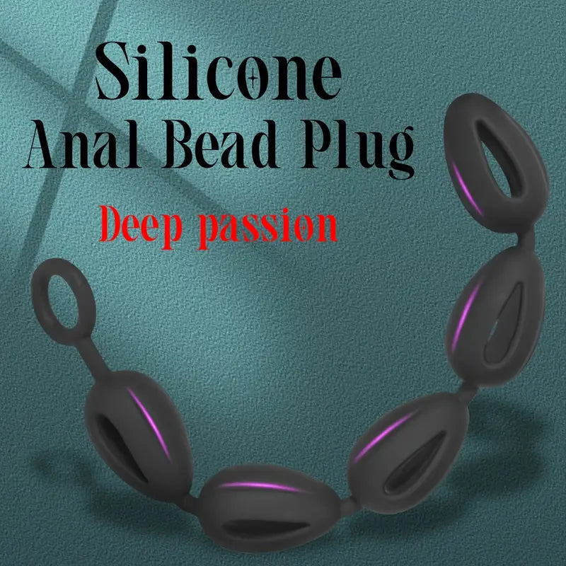 Silicone Anal Bead Plug Deep Passion Butt PlugHand Washable Adult Dila Silicone Anal Bead Plug Deep Passion Butt PlugHand Washable Adult Dila