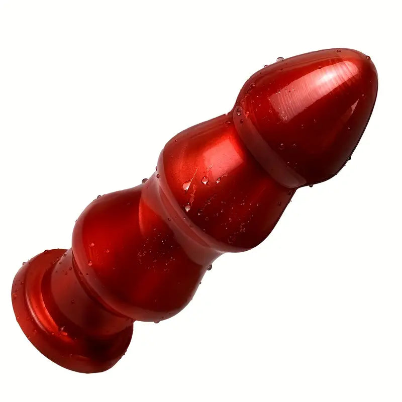 8.6 Inch Thick Anal Silicone Butt Plug Anal Dilator Beads With Suction Cup