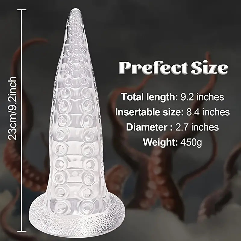 9.2in Silicone Octopus Anal Plug Sex Toy Soft Anal Dildo Sm Toy Butt Plug