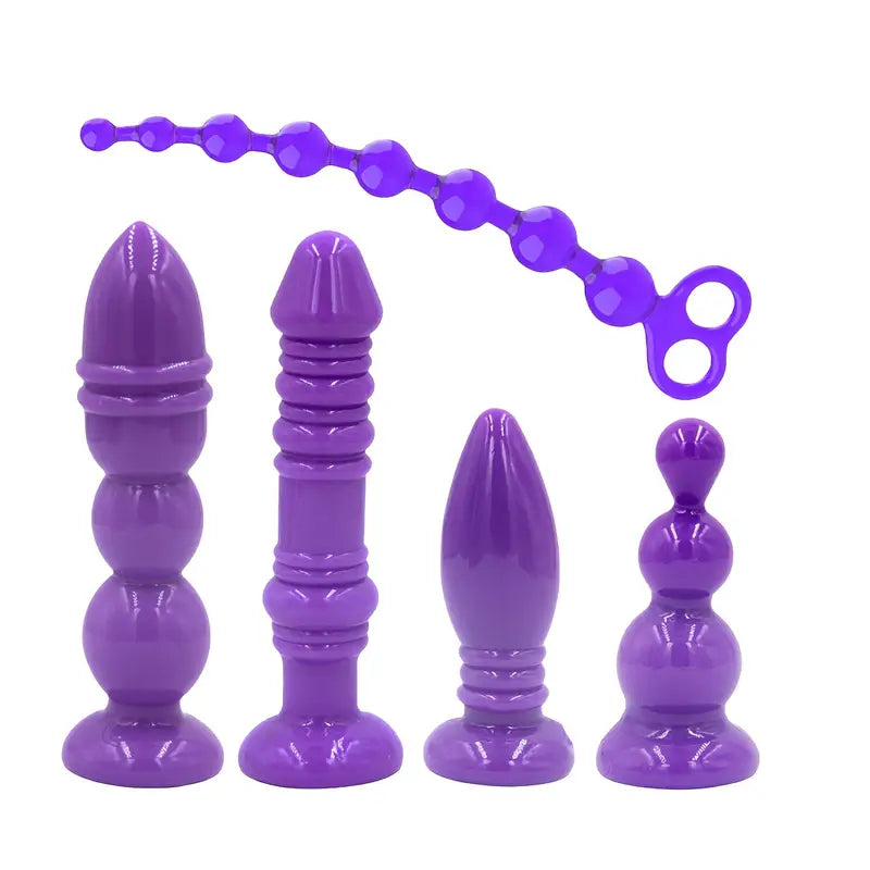 Colorful Anal Training Set Butt Plug Anus Massager Stimulator Sex Toys