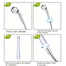 7-Hole Handheld Showerhead Enema Douche Transparent Floor Mount Design