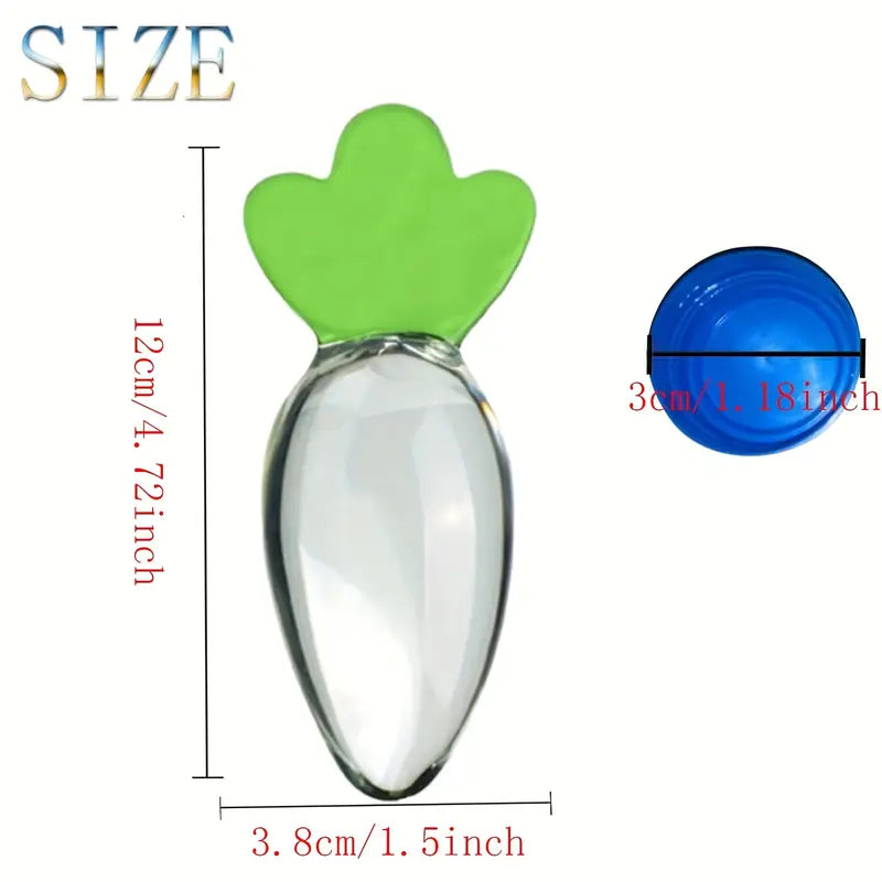Glass Anal Butt Plug Crystal Butt Plug VegetableFruit Shape Crystal Dildo