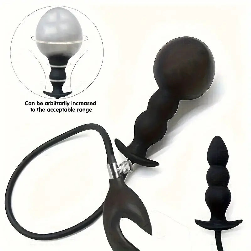 Silicone Inflatable Anal Dildo Ass Plug Sex Toy Anal Plug Anal Trainer Dilator