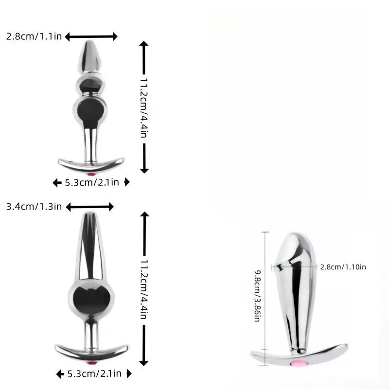 Anchor T-Base Gemstone Base Removable Design Anal Butt Plug