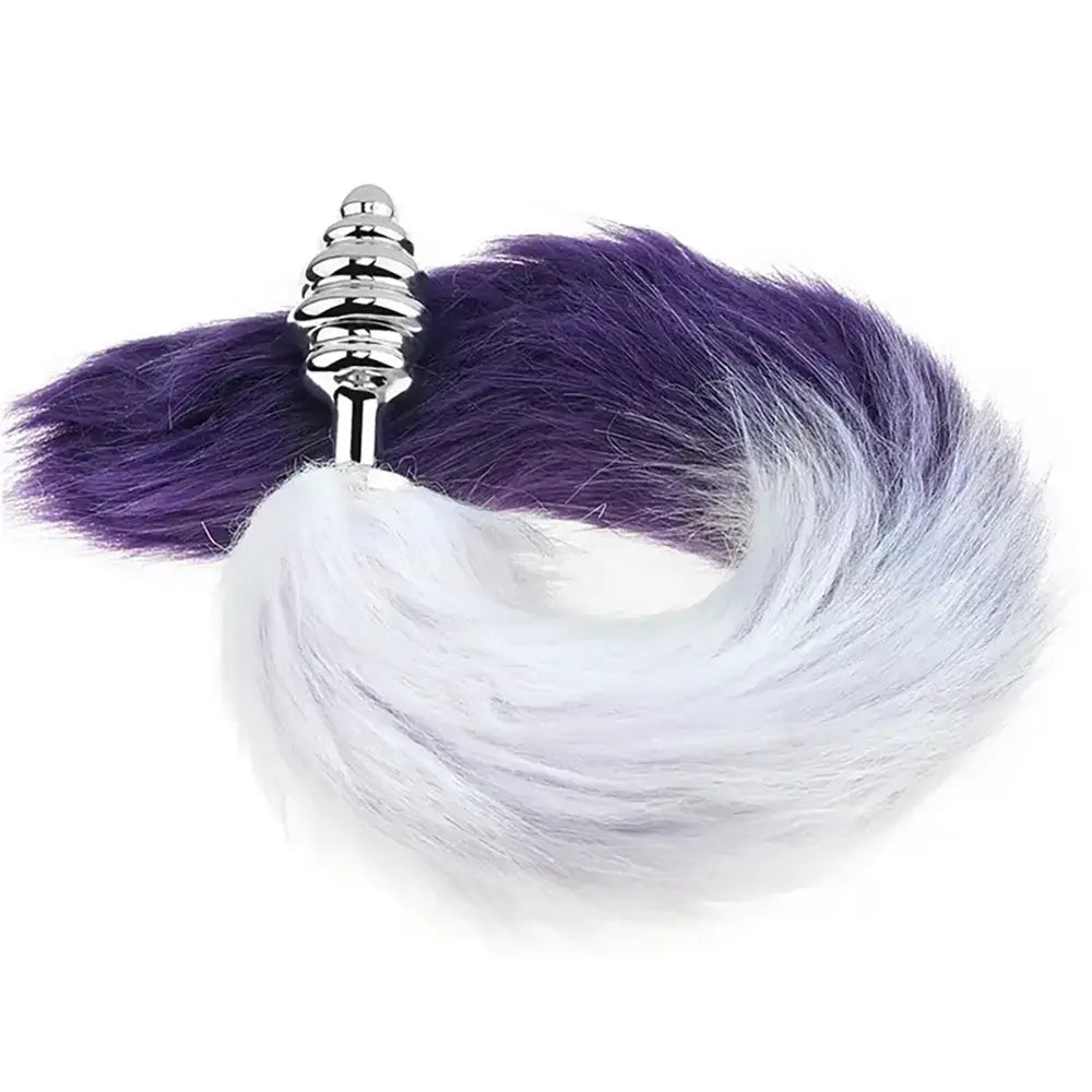 Smooth Long Fox Tail Flirting Animal Tail Butt Plug SM Role Play Sex Toy