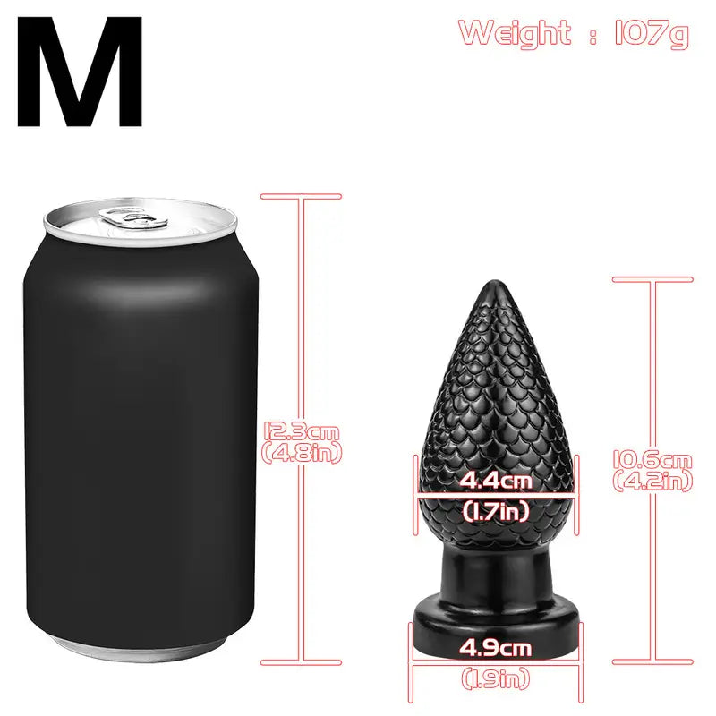 Dragon Scale Pinecone Posterior Anal Plug For Males Females