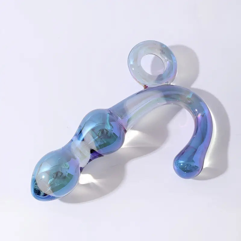 Anal Probe Manual Adult Pleasure Massager Transparent Glass Butt Plug