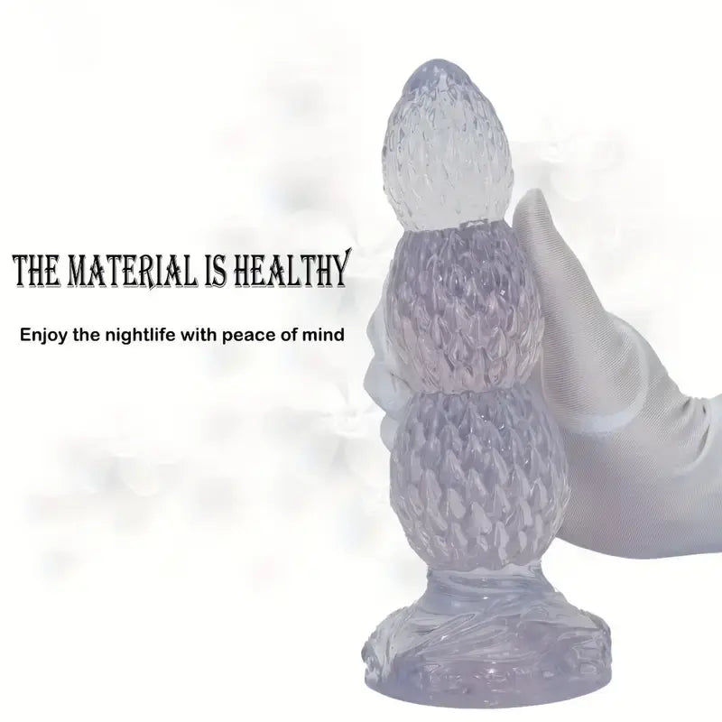Transparent Color Heterosexual Male Anal Plug Anal Sex Toy