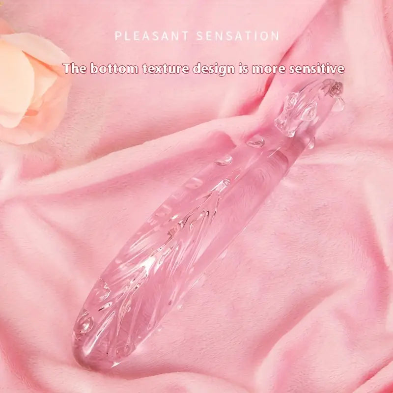 Crystal Seahorse Glass G-Spot Stimulation Anal Plug Clear Masturbator