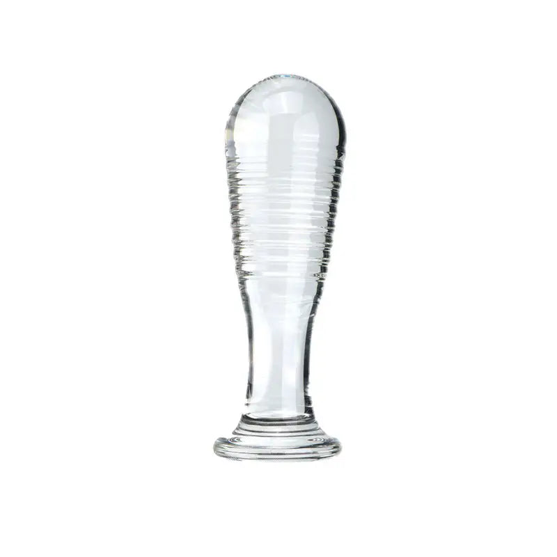 Glass Threaded Anal Plug Adult G-spot Pleasure Butt Plug Couple Toy