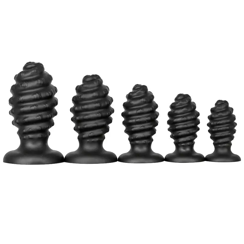 Conch-Shaped Silicone Anal Plug Unisex G-Spot Expandable Butt Sex Toy