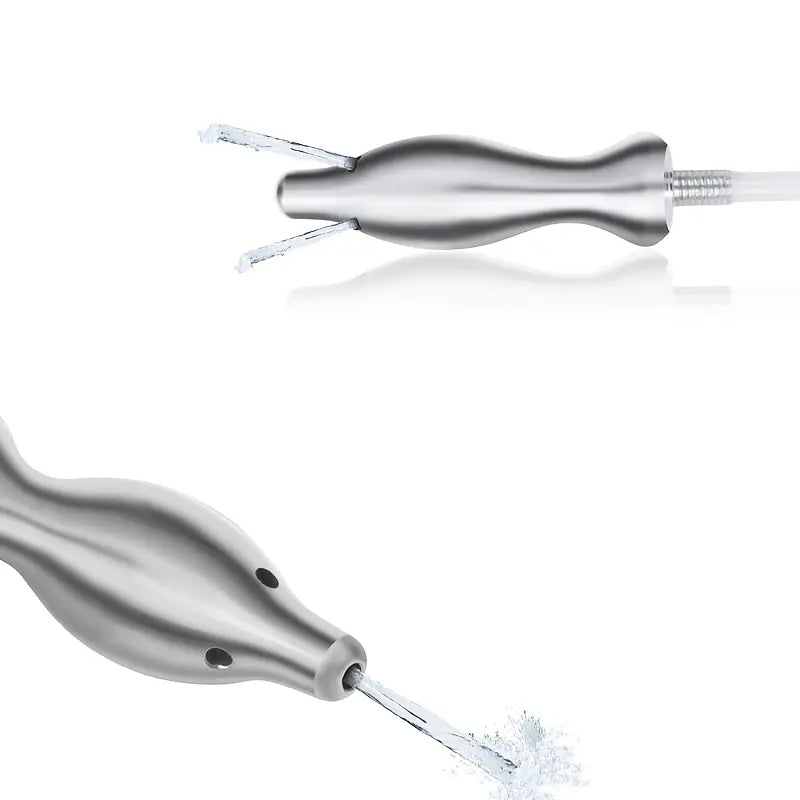 Stainless Steel Dilator Expander Metal Penis Sleeve Anal Butt Enema Plug