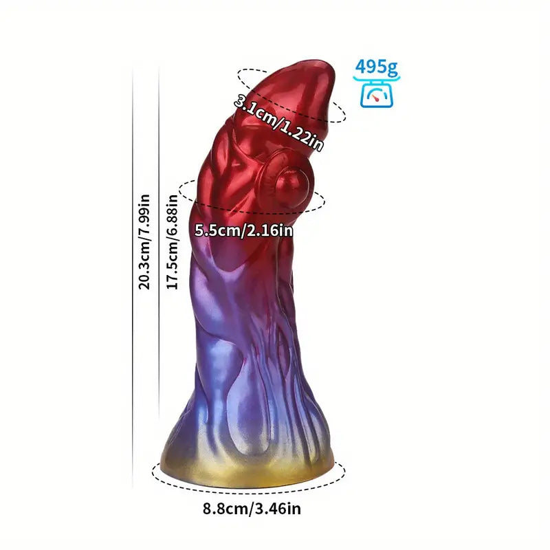 7.99in 9.05in Monster Silicone Animal Soft Fantasy Dildo For Female Male