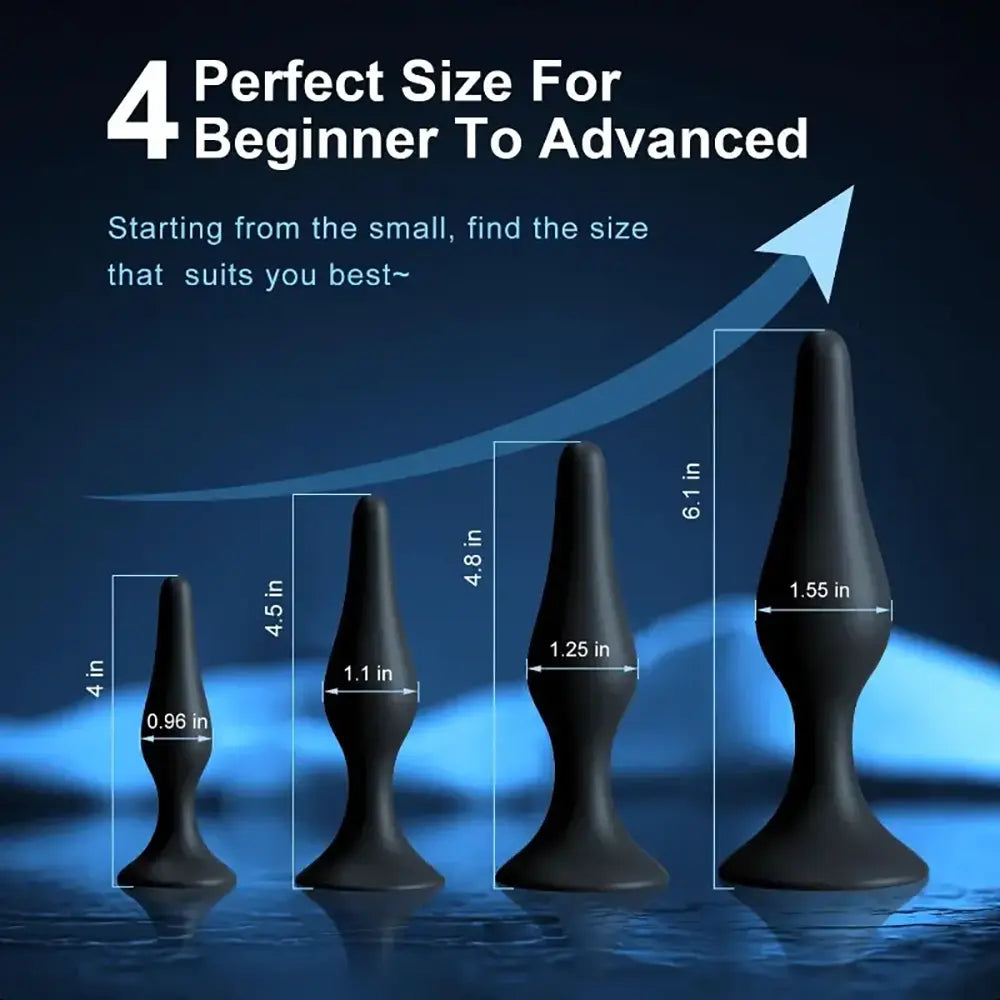 5pcs Silicone Adult Trainning Anal Kit For Beginners Women Men Couples